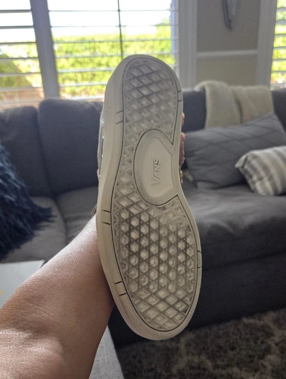 Vans Men’s Low Land  Casual Sneakers in Cream